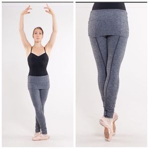 Lululemon Chasse Tight Skirted Fold Over High Waist Ruched Gathered Leggings